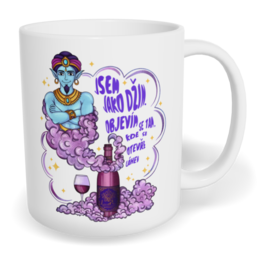 Hrnek klasický malý s vlastním potiskem - Jsem jako džin