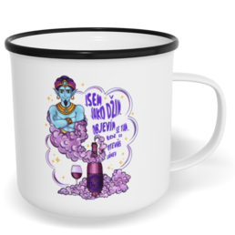 Hrnek plecháček s potiskem na míru - Jsem jako džin