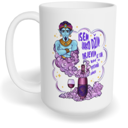 Hrnek klasický velký s vlastním potiskem - Jsem jako džin