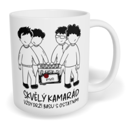 Hrnek klasický malý s vlastním potiskem - Skvělý kamarád