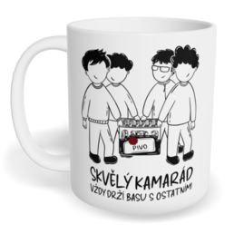 Hrnek klasický malý s vlastním potiskem - Skvělý kamarád