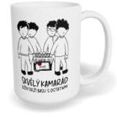 Hrnek klasický velký s vlastním potiskem - Skvělý kamarád