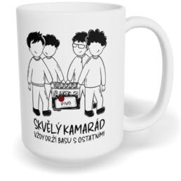 Hrnek klasický velký s vlastním potiskem - Skvělý kamarád