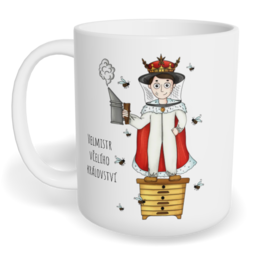 Hrnek klasický malý s vlastním potiskem - Velmistr včelího království