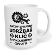 Hrnek klasický malý s vlastním potiskem - Údržbář