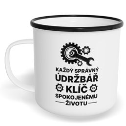 Hrnek plecháček s potiskem na míru - Údržbář