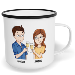 Hrnek plecháček s potiskem na míru - Terapeut