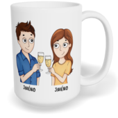 Hrnek klasický velký s vlastním potiskem - Terapeut