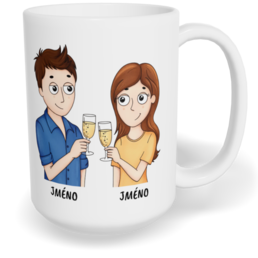 Hrnek klasický velký s vlastním potiskem - Terapeut