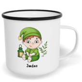 Hrnek plecháček s potiskem na míru - Trpaslík