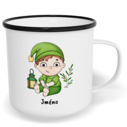 Hrnek plecháček s potiskem na míru - Trpaslík