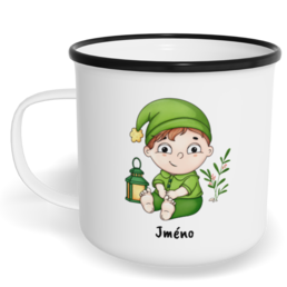 Hrnek plecháček s potiskem na míru - Trpaslík