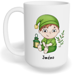 Hrnek klasický velký s vlastním potiskem - Trpaslík