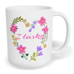 Hrnek klasický malý s vlastním potiskem - Z lásky