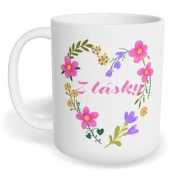Hrnek klasický malý s vlastním potiskem - Z lásky