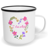 Hrnek plecháček s potiskem na míru - Z lásky