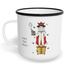 Hrnek plecháček s potiskem na míru - Velmistr včelího království