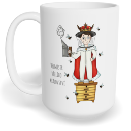 Hrnek klasický velký s vlastním potiskem - Velmistr včelího království