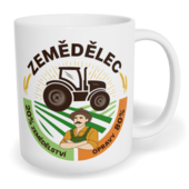 Hrnek klasický malý s vlastním potiskem - Zemědělec