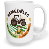 Hrnek klasický velký s vlastním potiskem - Zemědělec