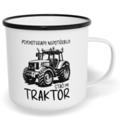 Hrnek plecháček s potiskem na míru - Traktorista