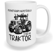 Hrnek klasický velký s vlastním potiskem - Traktorista