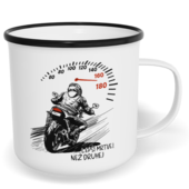 Hrnek plecháček s potiskem na míru - Lepší mrtvej, než druhej