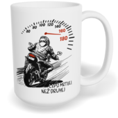 Hrnek klasický velký s vlastním potiskem - Lepší mrtvej, než druhej