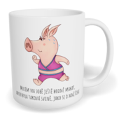 Hrnek klasický malý s vlastním potiskem - Musím na sobě ještě hodně makat, žena