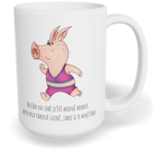 Hrnek klasický velký s vlastním potiskem - Musím na sobě ještě hodně makat, žena