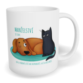 Hrnek klasický malý s vlastním potiskem - Manželství je stav