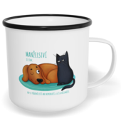 Hrnek plecháček s potiskem na míru - Manželství je stav