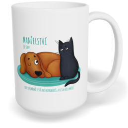 Hrnek klasický velký s vlastním potiskem - Manželství je stav