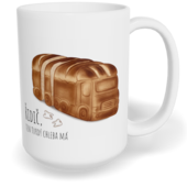 Hrnek klasický velký s vlastním potiskem - Řidič, ten tvrdý chleba má