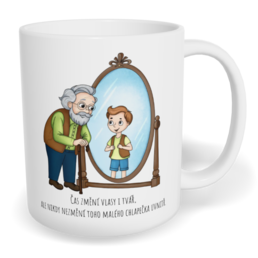 Hrnek klasický malý s vlastním potiskem - Chlapeček uvnitř