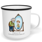 Hrnek plecháček s potiskem na míru - Chlapeček uvnitř