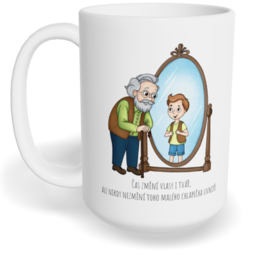 Hrnek klasický velký s vlastním potiskem - Chlapeček uvnitř