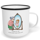 Hrnek plecháček s potiskem na míru - Holčička uvnitř