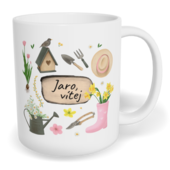 Hrnek klasický malý s vlastním potiskem - Jaro, vítej