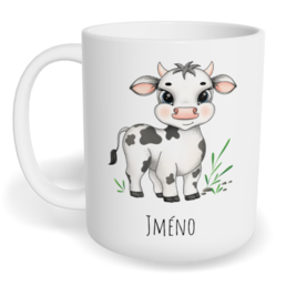 Hrnek klasický malý s vlastním potiskem - Kráva