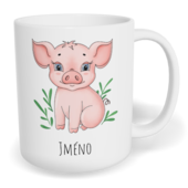 Hrnek klasický malý s vlastním potiskem - Prase