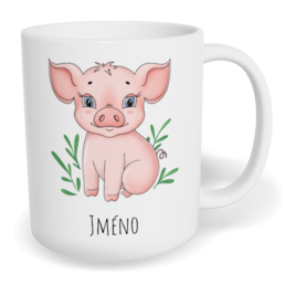 Hrnek klasický malý s vlastním potiskem - Prase