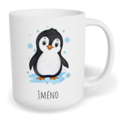 Hrnek klasický malý s vlastním potiskem - Tučňák