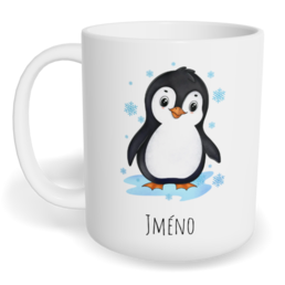 Hrnek klasický malý s vlastním potiskem - Tučňák