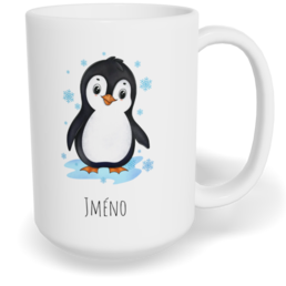 Hrnek klasický velký s vlastním potiskem - Tučňák