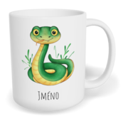 Hrnek klasický malý s vlastním potiskem - Had