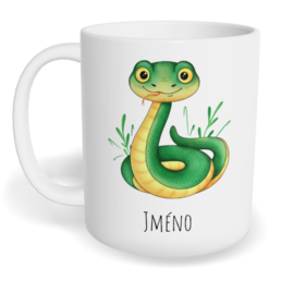 Hrnek klasický malý s vlastním potiskem - Had