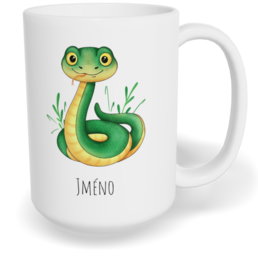 Hrnek klasický velký s vlastním potiskem - Had