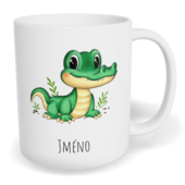 Hrnek klasický malý s vlastním potiskem - Krokodýl