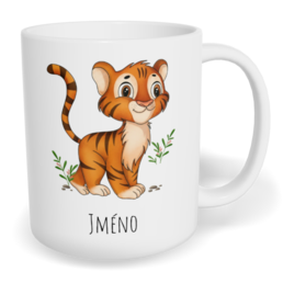 Hrnek klasický malý s vlastním potiskem - Tygr